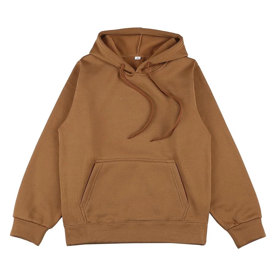 2024 Men's and Women's New Hooded Sweatshirt Men's Solid Color Sweatshirt Women's and Men's Long Sleeved Inserted Pocket Pullove