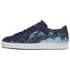 Suede Comfortable Versatile Shock Absorbing Durable Low-Top Sneakers Unisex Sneakers Navy-Blue 393257-04