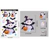 Halloween Decorations Ghost Pumpkin Static Stickers Halloween Cute Cartoon Bat Spider Glass Stickers