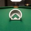 Outil de positionnement d'arbitre Finition argentée lisse Billard pour arbitres Snooker Rond