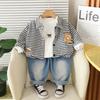Kids Casual Long-Sleeve Set, Comfortable Daily Wear Outfits