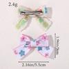 3pcs Handmade Floral Bow Hair Clip Set, Korean Girls' Side Clip, Children's Cute Fabric Hair Clip Hair Accessories for Women
