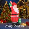 7.87FT Yard Party Decoration Inflatable Santa Claus Gift Bag Toy LED Light Xmas Home Ornaments Supplies Christmas Holiday Gift