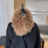 Magnetic Attraction Plush Scarf for Women Winter Warm Neck Warmer  for Outdoors