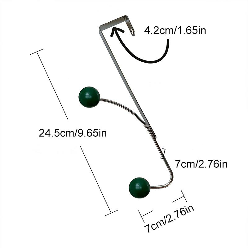 1 Pc Hook Behind The Door Cream Wind No Punching Required Originality Hook Iron Practical Cream Color Storage Coat  Hat Hook