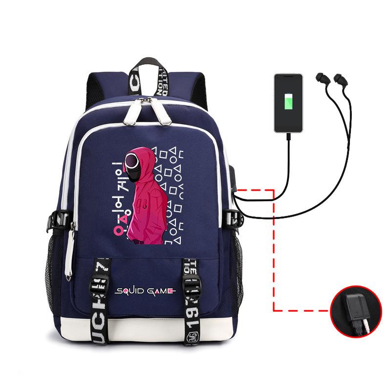 Spot Backpack, Large Capacity Student Backpack with USB, Computer Bag.
