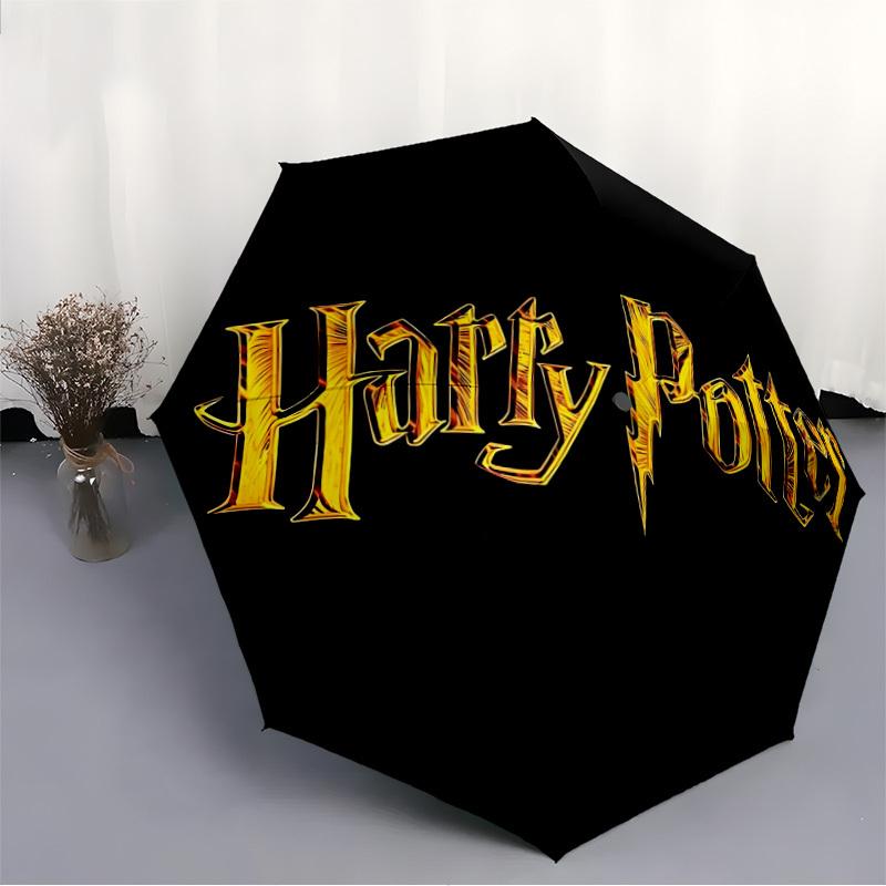 1pc Harry Potter Automatic Folding Umbrella - Sturdy 8-Rib Polyester Canopy,Sun-Defying Travel Companion Yy251023125