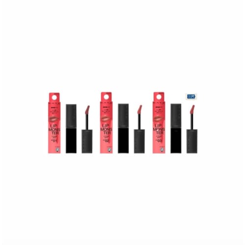 KATE Lip Monster CP01 Crystal Prophecy CP02 Pink Phantom CP03 Fantasy Lagoon 3-Piece Set Alcohol Disinfectant Wipes Total of 4 Items