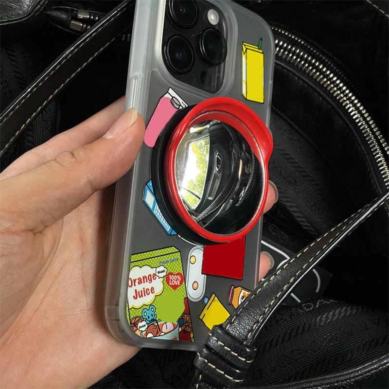 Nuovo Porta Telefono Specchio Convesso Portatile Mini Dimensioni Specchio Grandangolare Universale Specchio Selfie Regolabile Creativo Per Uscite Quotidiane