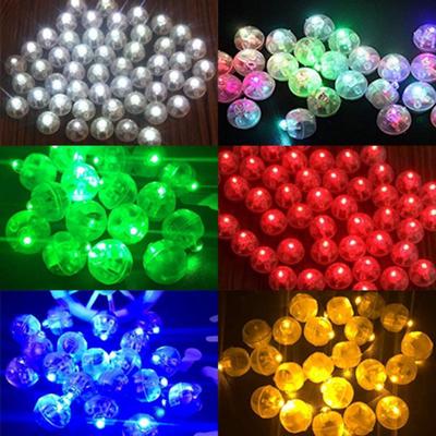 50Pcs Halloween LED Glowing Balloons Luminous Balloons Decor Colorful Lights Flashing Christmas