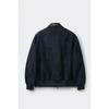 Customellow Navy Wool Jacquard Jacket Cwuaw25752nyd