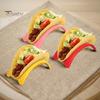 6/12 szt. Uchwyt na taco Food Grade Piekarnik bez BPA Można myć w zmywarce Możliwość układania w stosy Kolorowe Indywidualne porcje Roladki z kurczaka Twarda skorupa Taco Zestaw stojaków