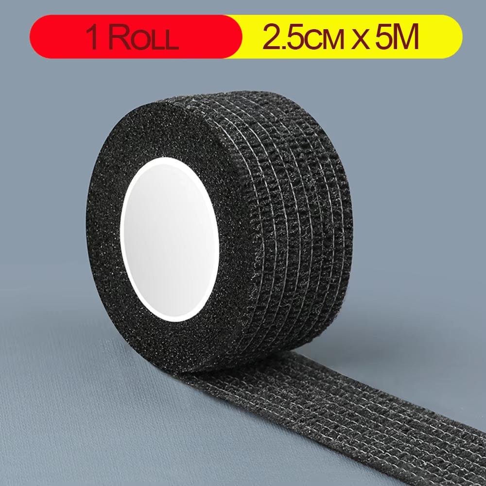 

Elastic bandage for Horizontal bar Self-Adhesive Anti-Slip Sleeve Wrapped Straps for Dumbbell Barbell Anti Wear Protection чёрный