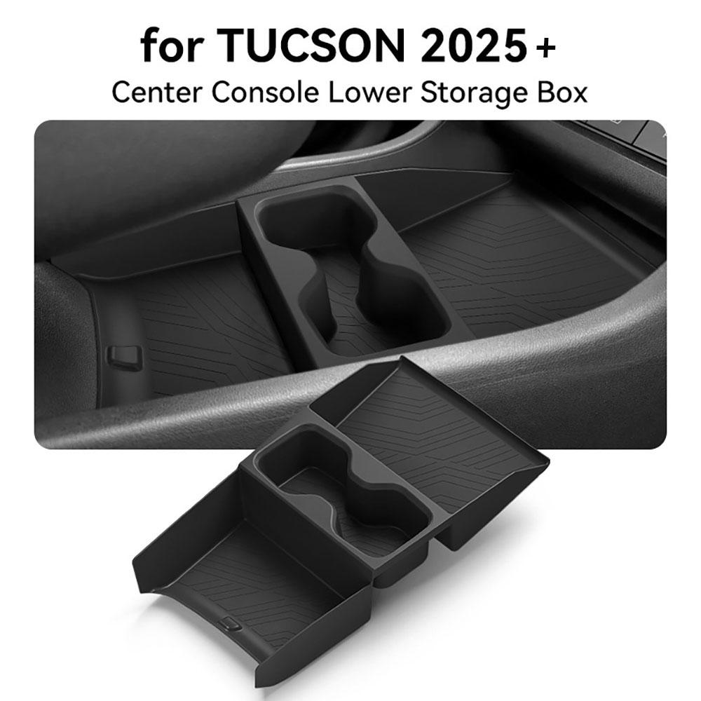 for 2025 2026 Hyundai Tucson Limited Hybrid Console Organizer Tray Armrest Storage Box (ONLY for Electronic Shift)