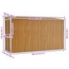Vidaxl Garden Shed, Wall-Mounted, Brown, 118X288X178 Cm