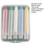 5Pcs Colored Chalk with Plastic Holder Washable Dustless Sidewalk Chalk Blackboard Drawing Writing