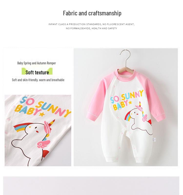 Autumn & Winter Infant & Toddler Long-Sleeve Cotton Romper for Baby Boys & Girls