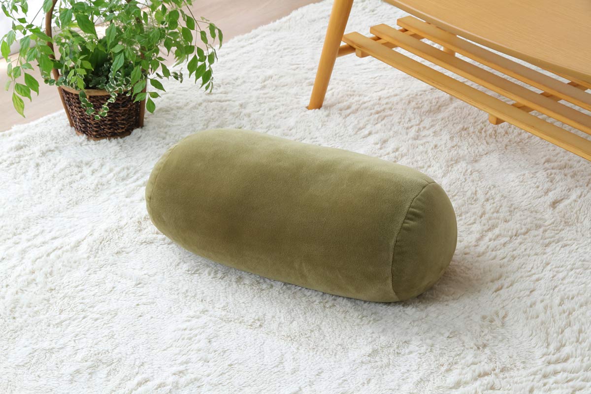 

Ikehiko Cushion Plain Bolster Circular Mu Green 20R x 40cm Fluffy Approx. #9844527
