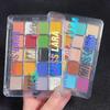 20-farbige transparente Box-Lidschatten-Palette, matt, feiner Glitzer, gute Farbe, gutes Puder und zarter Lidschatten