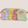 Baby Silicone Bib Divided Dinner Plate Suction Bowl Spoon Fork Water Cup Placemat Set Training Feeding Food Utensil Dish Yellow