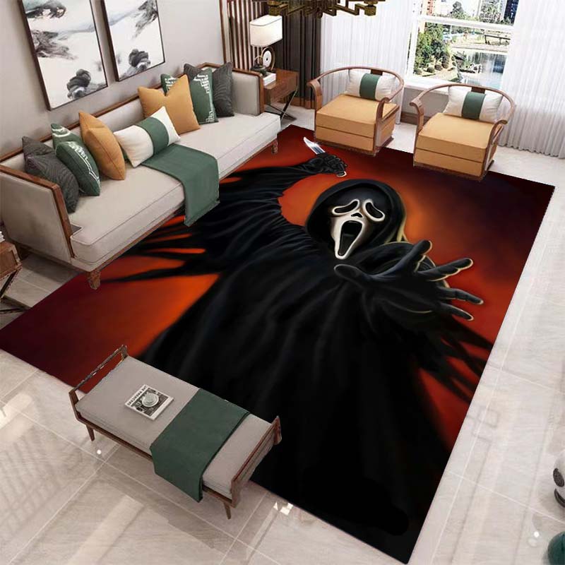 Horror Halloween Carpet for Living Room Home Decoration Sofa Coffee Table Area Rugs Mat Bathroom Non-slip Floor Mat