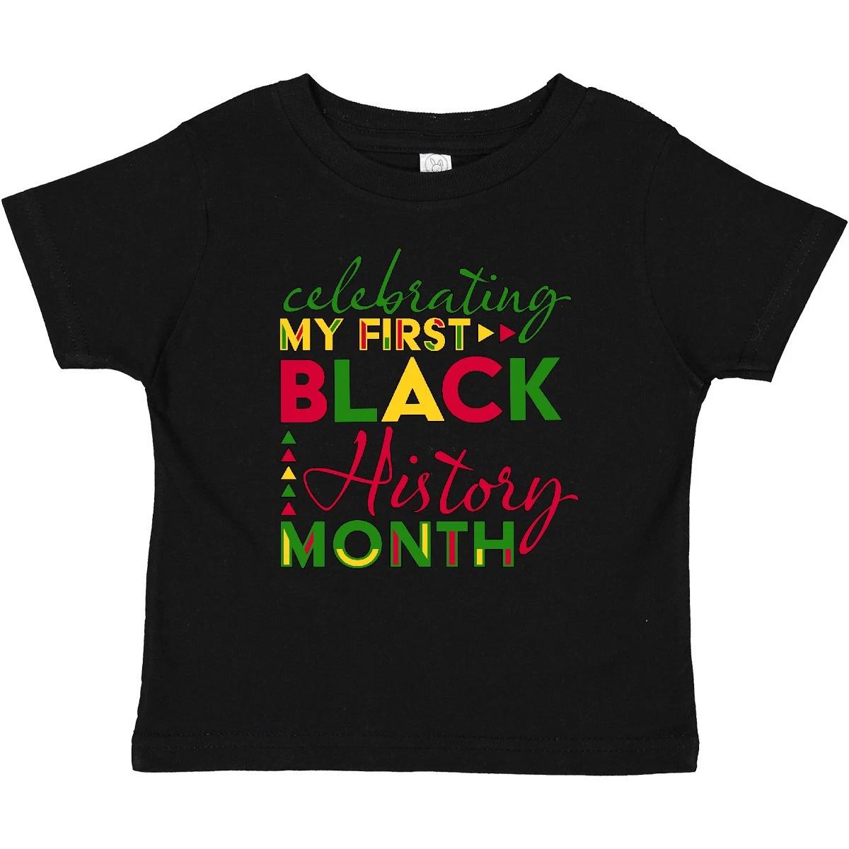 Inktastic Celebrating My First Black History Month- For Kids Baby T-Shirt Learn 100
