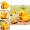 Inertia Baby Toy Car With Press And Launch Yellow Duck For Infant Play And Development