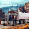 Brick Joy Transportation Truck Series: Semi-Trailer Car Building Blocks for Boys - Small Particle Assembly Toy