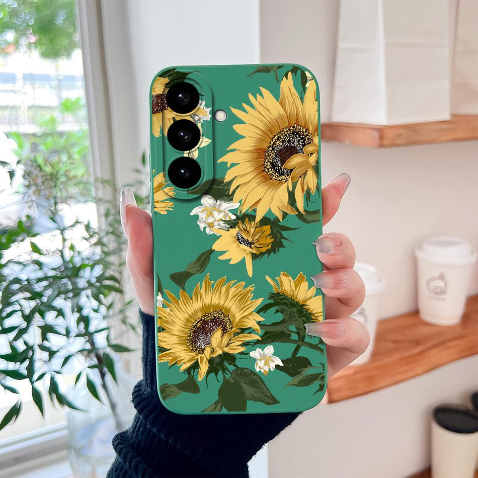 Candy Flower Case For Samsung Galaxy S26 Ultra Plus Soft Liquid Silicone Upgrade Lens Protection Back Cover For Galaxy S 26 Capa