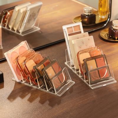 Organizador Transparente de Paleta de Sombras para Maquiagem em Acrílico para Bancada de Banheiro, Armários de Maquiagem, Porta-Cosméticos