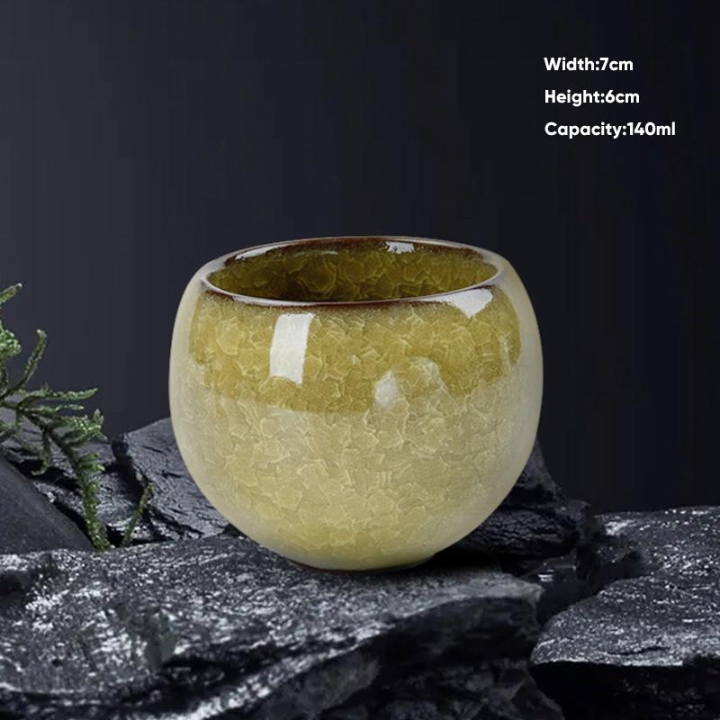 

Mini Vintage Ice Cracked Tea Cup Chinese Kung Fu Tea Cup tea cup cups coffee mug espresso cups tea pot and cup set 140ml