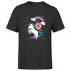 Unicorn And Doughnut Rainbow Unisex T Shirt Graphic Tee Top.