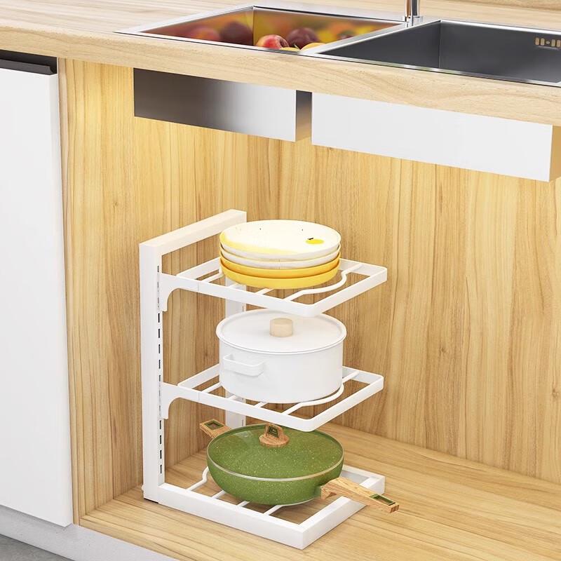 Stainless Steel Multi-Layer Kitchen Pot Storage Rack