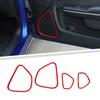 4PCS Front Rear Door Speaker Stereo Horn Cover Trim for Dodge Charger/300C 2011+