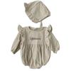 Clearance: Korean Baby Rompers - Deer & Floral Ruffles for Autumn
