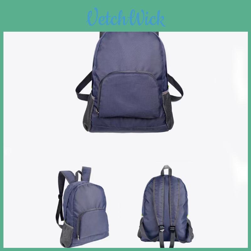 Casual Collapsible Backpack With Breathable Nylon Material For Leisure Trips