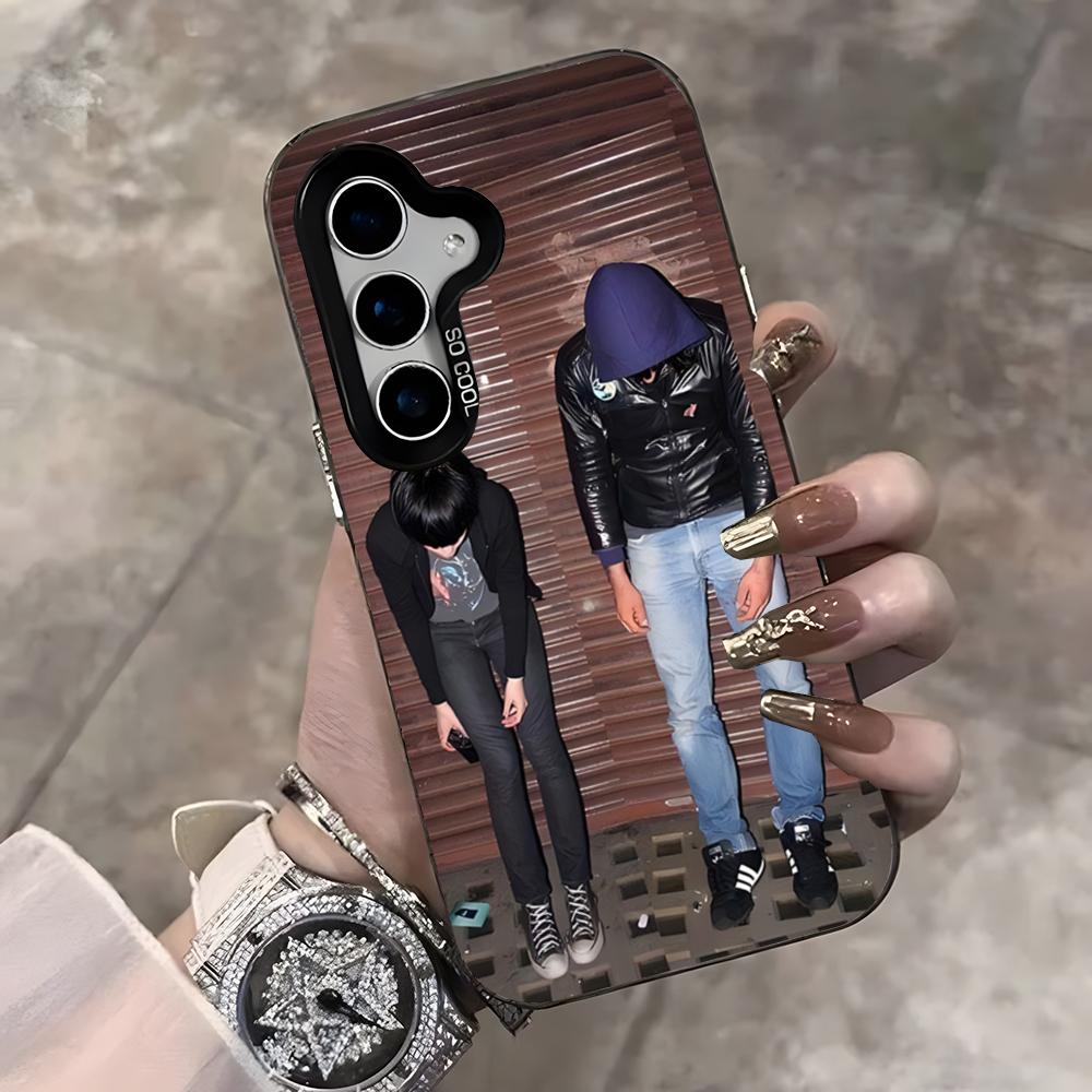 Band C-Crystal Castles Phone Case For Samsung S25 Ultra S23 S22 S21 S20 Ultra Plus S24 Fe A54 A55 Color Silver Cover