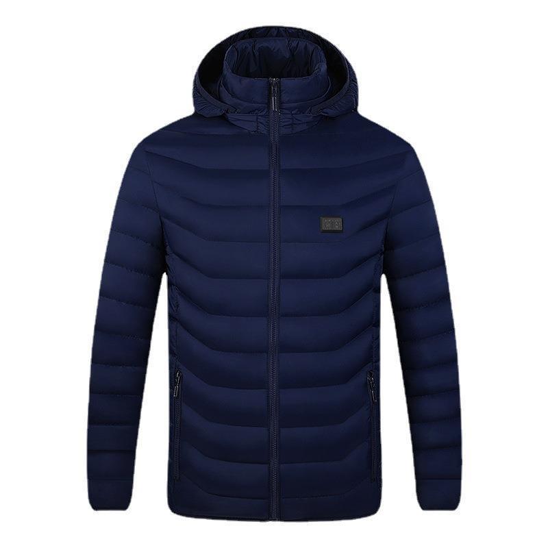 Smart USB Heated Cotton Coat: 21-Zone Temperature-Controlled Winter Warmth