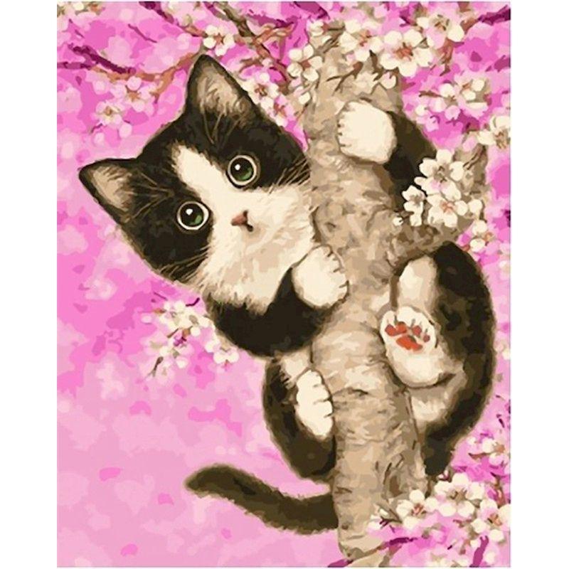 

CHENISTORY Modern Painting By Numbers For Adults Animals Flower Coloring By Numbers Diy Set Living Room Decoration Unique Gift 20x30cm no frame