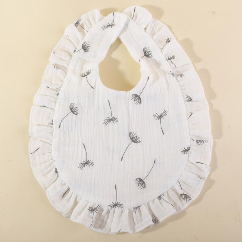 Lovely Baby Bibs Baby Drooling Bibs Cotton Bibs Unisex Baby Feeding Bibs Adjustable Teething Drooling Bibs 9x6-inch