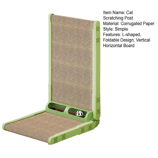 Cat Scratching Post Vertical Horizontal Design Corrugated Paper Boards Foldable Cat Furniture Protector Cat Claw Sharpening