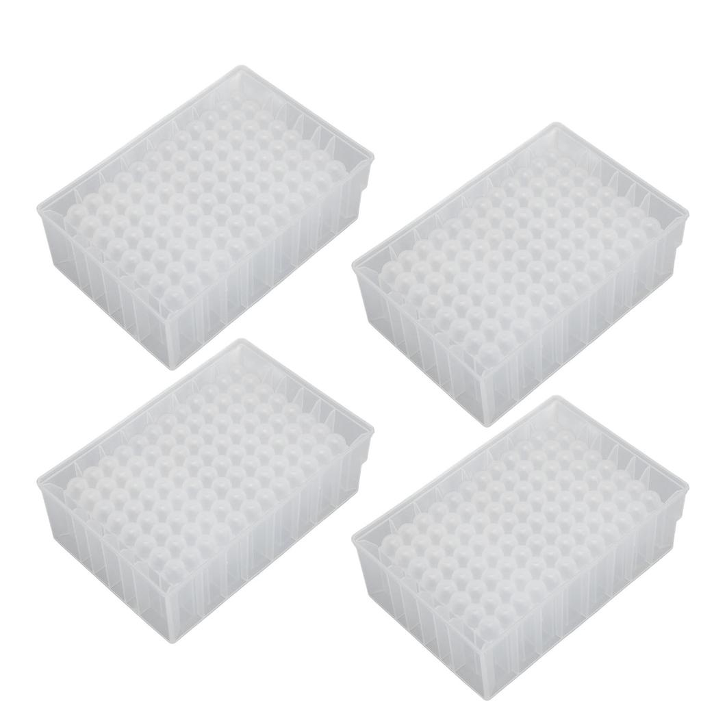 10Pcs Deep Well Plate 96 Wells 2.2ML PP Plastic Laboratory Storage Microplates 41mm Height