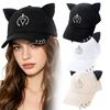 Cotton Baseball Caps Metal Rings Sunscreen Hat Creative Dad Hat Street Dress