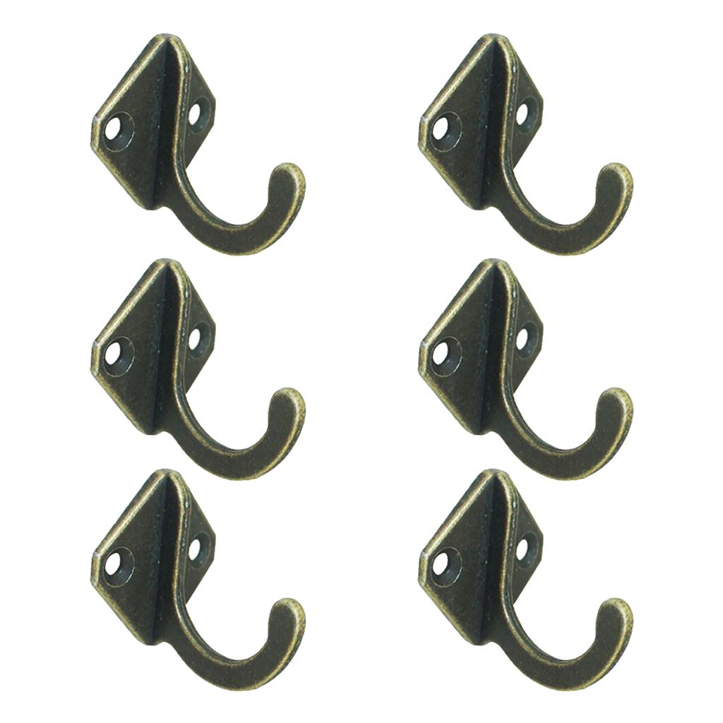 6 Hat Coat Clothes Key Hooks Single Wall Door Hanger Types