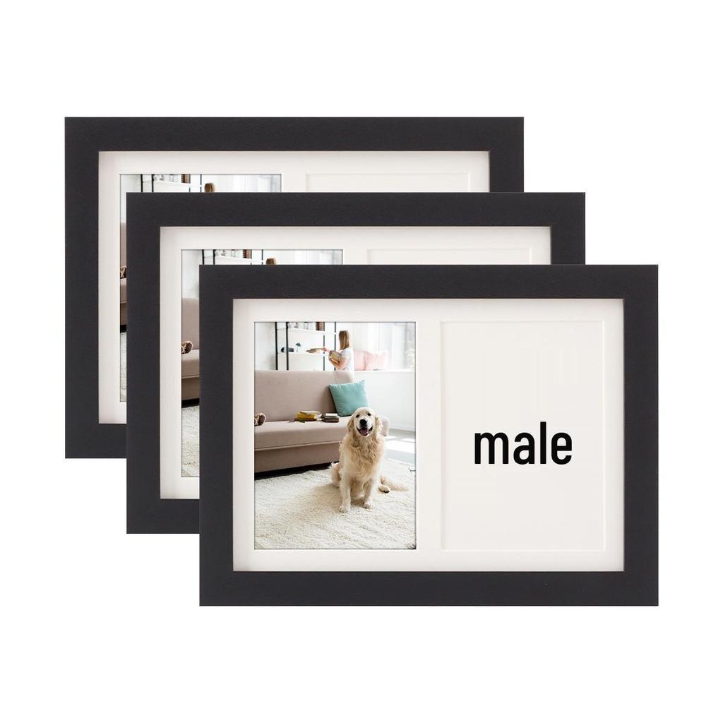 Exkluzivní pamětní rámeček s otiskem tlapky pro kočky a psy - DIY ozdoba/fotorámeček s otiskem dětské ručičky a nožičky, k vystavení nebo zavěšení