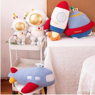 Astronaut Stuffed Plush Toy Squishy Soft Toys Stuffed Plush Rocket Spaceship for Girls Boys Cute Toy Stuffed Pillow for Kids