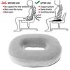 High Rebound Hollow Donut O-ring Seat Cushion Memory Cotton Inner Core Leg Support Comfortable and Breathable Ergonomics