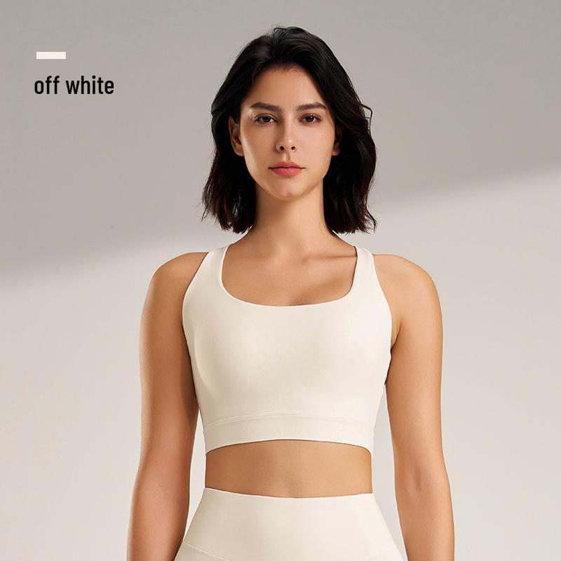 

Women s Shockproof Winter Sports Bra - Yoga, Running, Tight Fit, Beautiful Back Design, Fixed Cup Medium