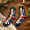 Winter Warmth Accessories Christmas Socks for Men And Women, Soft Combed Cotton Parent Child Outfits Crew Socks, Novelty Colorful Footwear Holiday