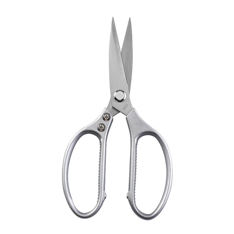 Multifunctional Stainless Steel Kitchen Scissors: Strong Aluminum Handle, SK5 Blades for Food & Chicken Bones